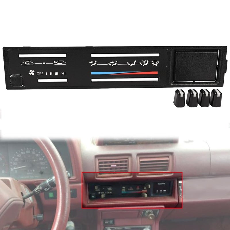 Getfarway لوحة تحكم تكييف الهواء مع 4 أزرار 55519-89143 متوافقة مع تويوتا 4رانر│بيك أب 1984 1985 1986 1987 1988 1989 - Image 1